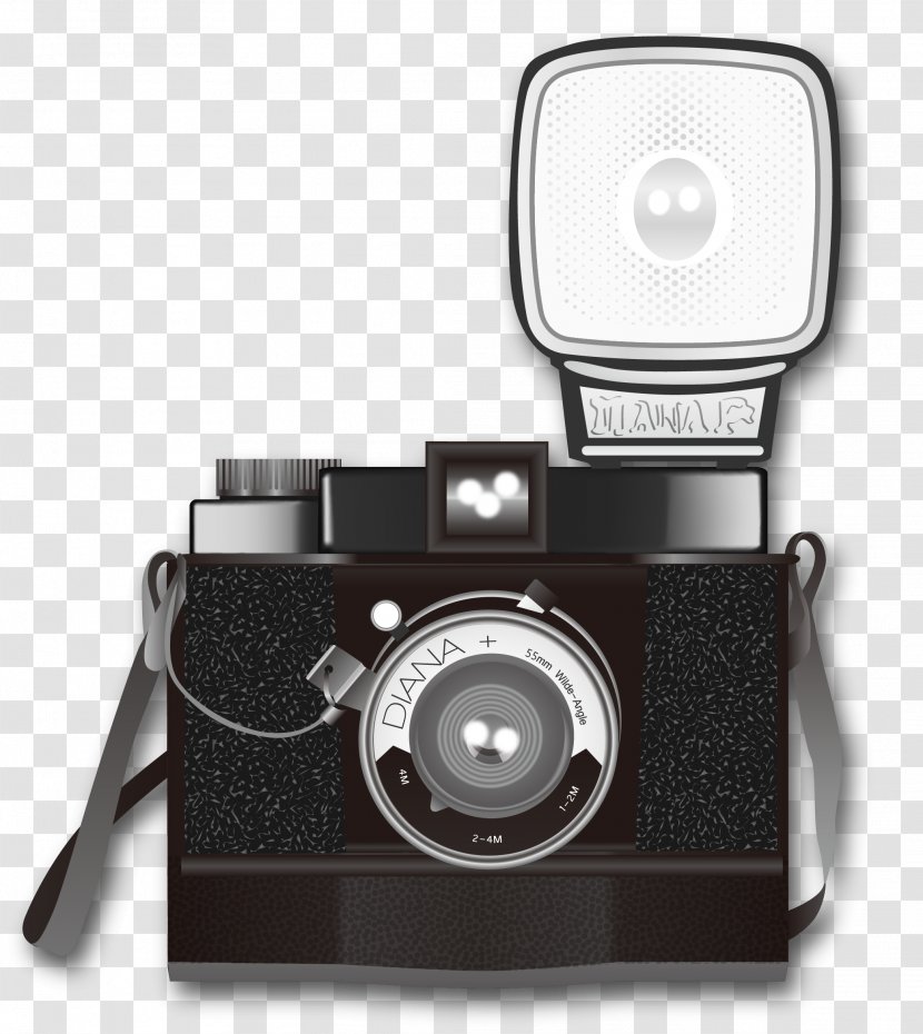 Photographic Film Mirrorless Interchangeable-lens Camera Photography - Accessory - Vector Hand-painted Transparent PNG