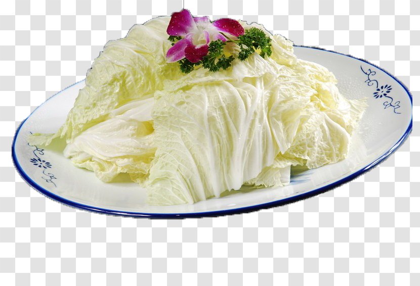 Chinese Cuisine Vegetable Cabbage Napa - Recipe - A Dish Of Sliced ​​cabbage Transparent PNG