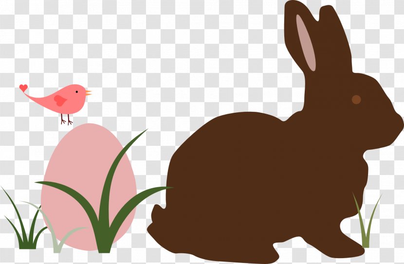 Easter Bunny Rabbit Silhouette Clip Art - Vertebrate Transparent PNG