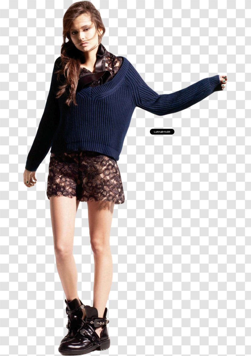 Nina Dobrev The Vampire Diaries Elena Gilbert Magazine Elle - Neck Transparent PNG