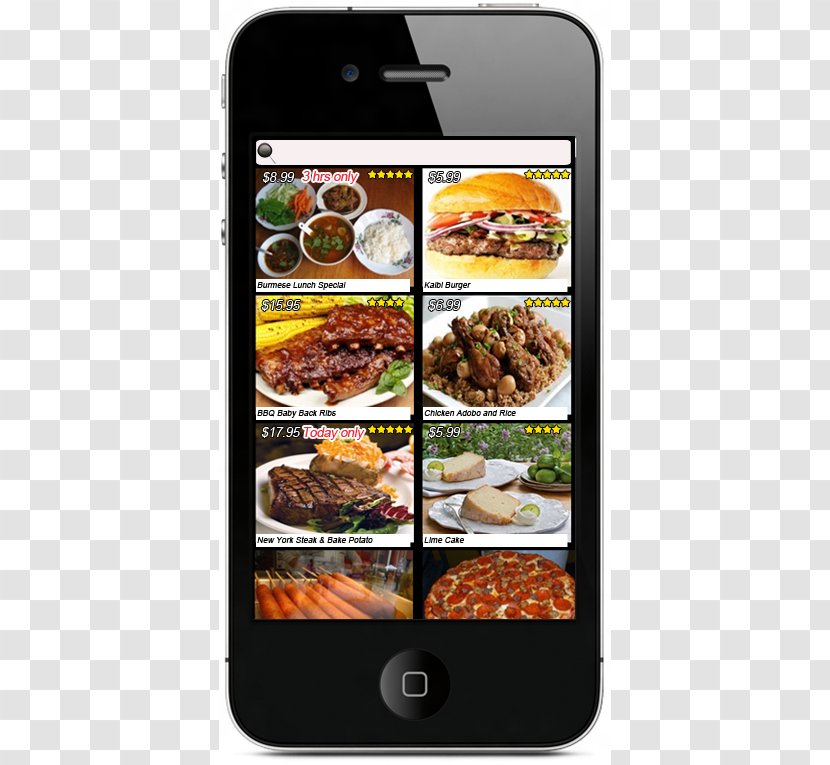 Dish Fast Food Home Screen - Recipe - Menu Transparent PNG