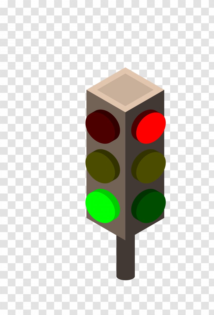 Traffic Light Lamp - Red - Lovely Transparent PNG