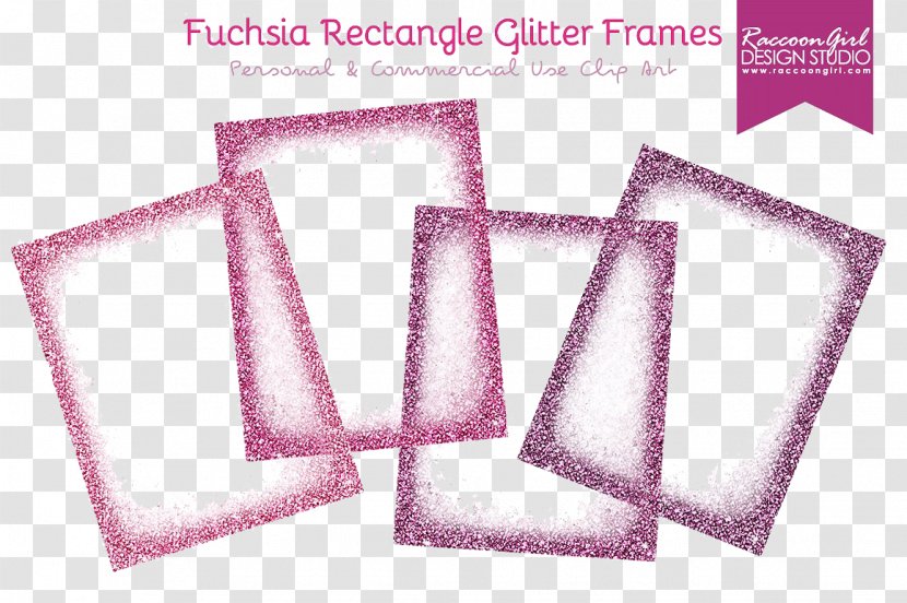 Picture Frame Glitter Digital Photo - Brand - Fuchsia Border Clipart Transparent PNG