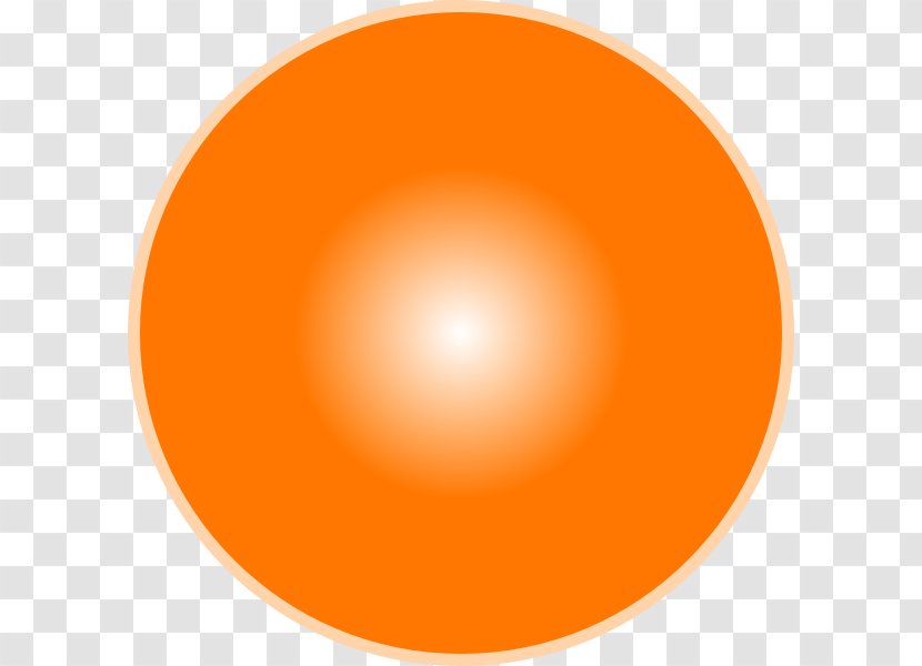 Sphere Orange Light Clip Art - Spherical Transparent PNG