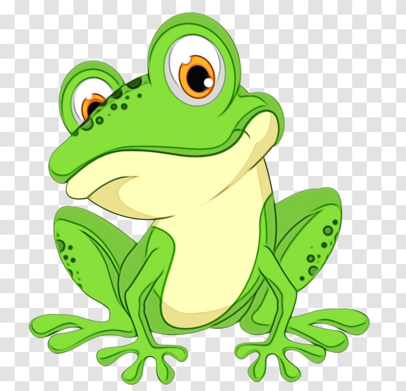 True Frog Green Cartoon Tree - Toad Hyla Transparent PNG