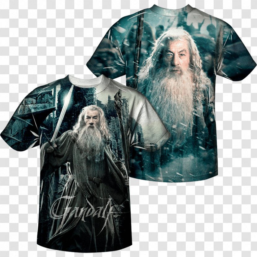 T-shirt Gandalf The Hobbit Lord Of Rings Clothing - Outerwear Transparent PNG