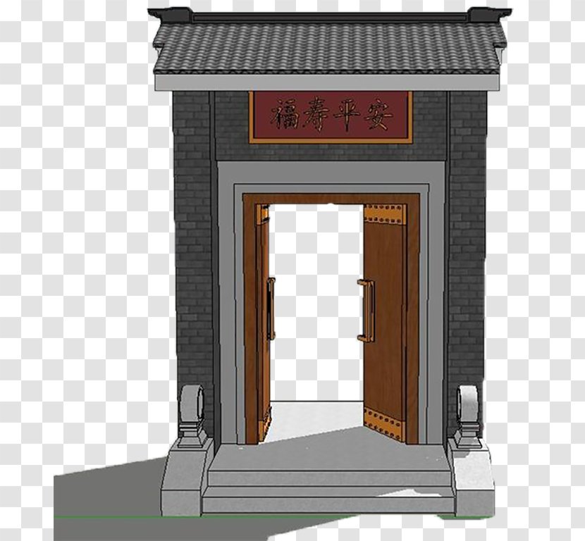 Paifang Gate Architecture House - Chinese Gates Transparent PNG