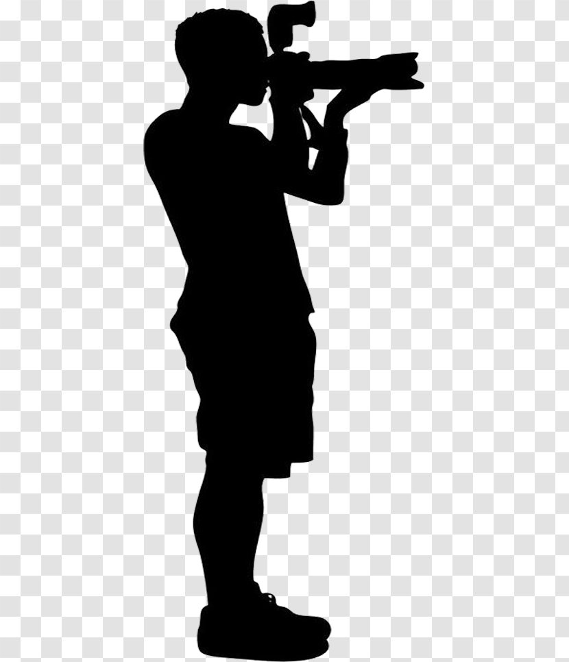 Silhouette Photojournalist - Photojournalism - Telephoto Lens Reporter Transparent PNG