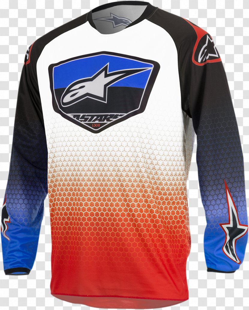 Alpinestars Cycling Jersey Motocross Clothing - Shirt Transparent PNG