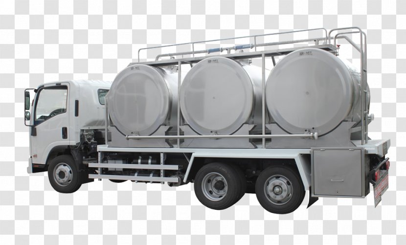 Milk Bulk Tank Refrigeration Stainless Steel Transport - Commercial Vehicle Transparent PNG