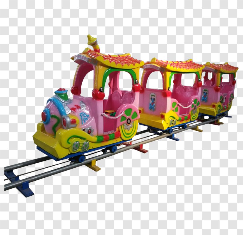 Train Ride Trackless Vehicle - Amusement Park Transparent PNG