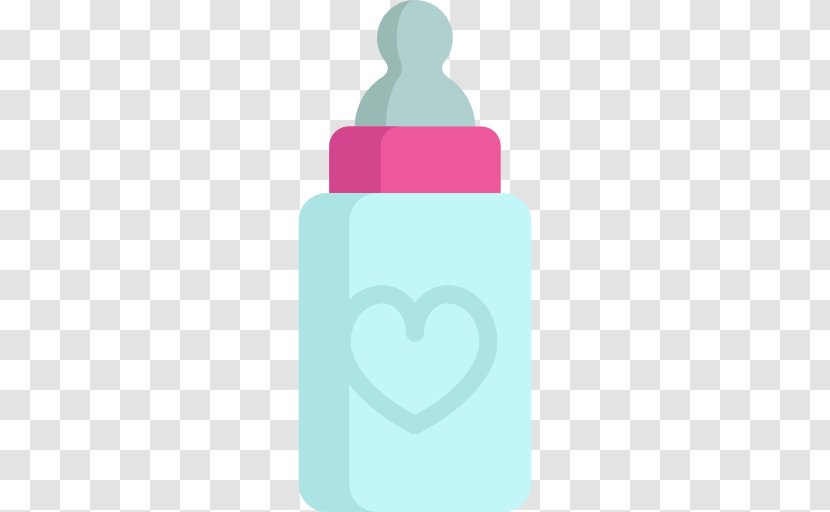 Water Bottles Turquoise Teal Baby - Feeding Bottle Transparent PNG