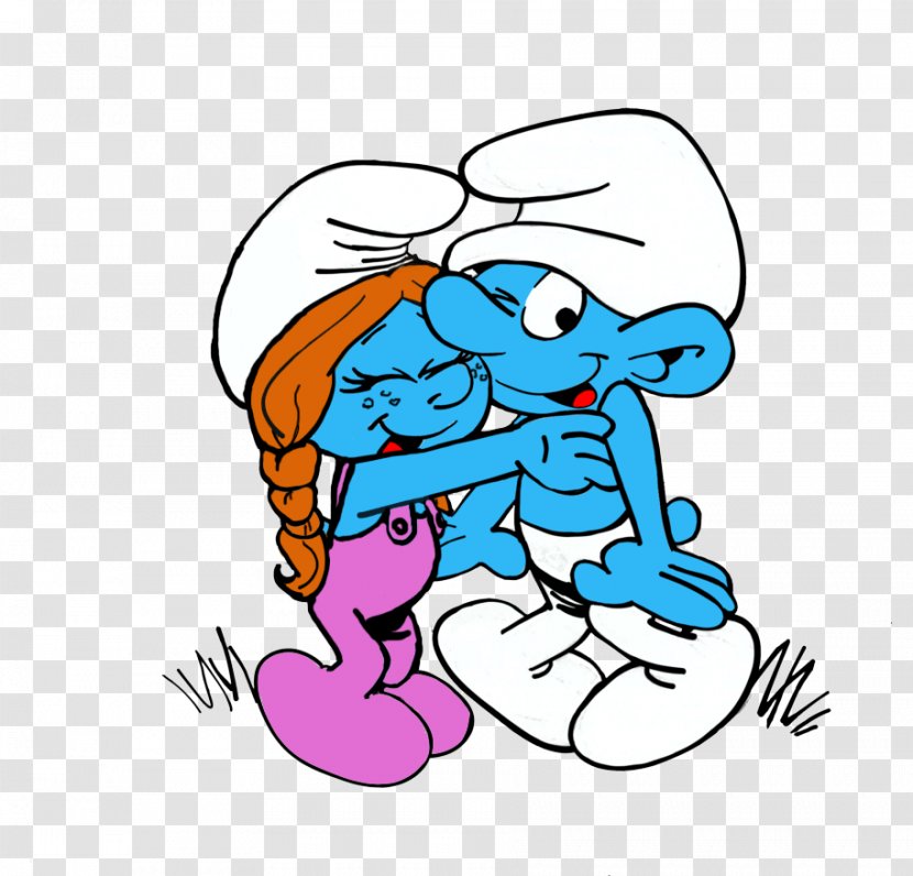 Clumsy Smurf Smurfette Papa Vanity Baby - Tree - Smurfs Transparent PNG