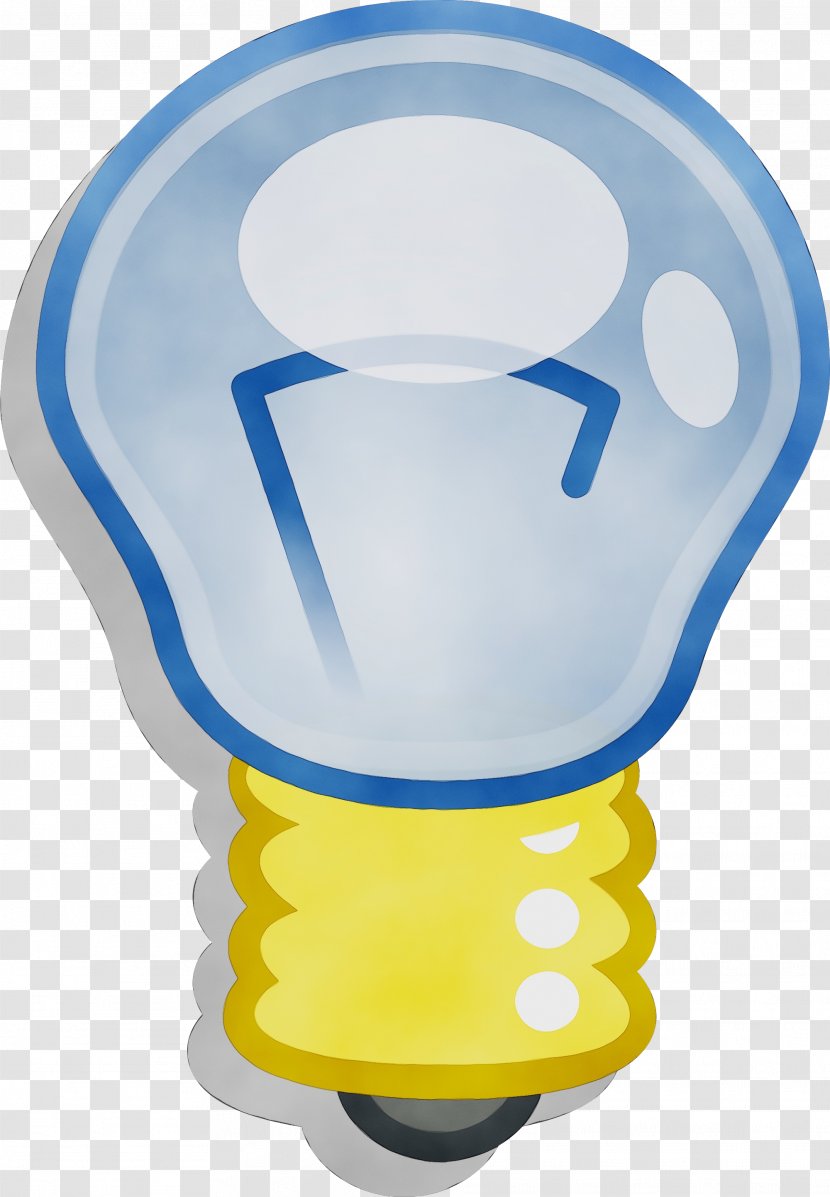 Light Bulb Cartoon - Watercolor - Compact Fluorescent Lamp Transparent PNG