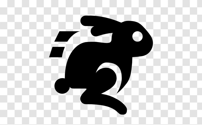 Rabbit Hare Symbol Clip Art - Black Transparent PNG
