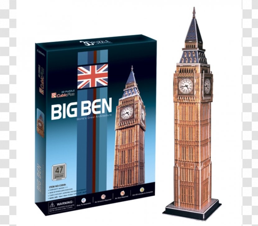 Big Ben Puzz 3D Jigsaw Puzzles Three-dimensional Space - London Transparent PNG