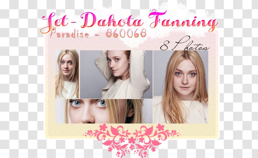 Hair Coloring Blond Bangs Long - Silhouette - Dakota Fanning Transparent PNG
