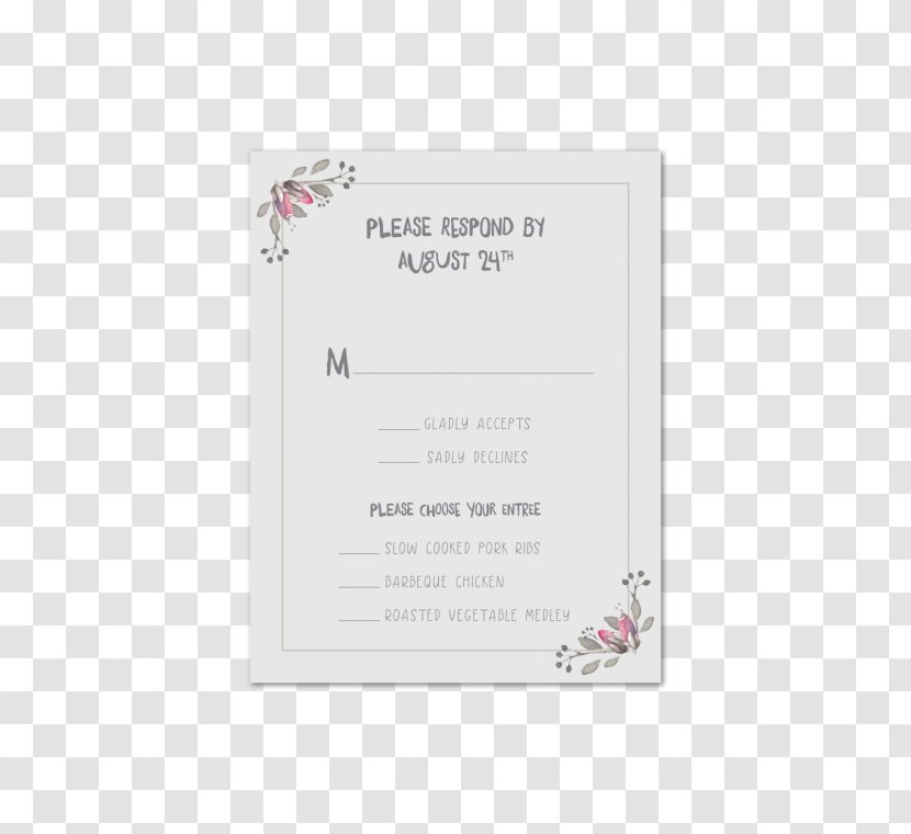 Wedding Invitation Convite Font - Paper Transparent PNG