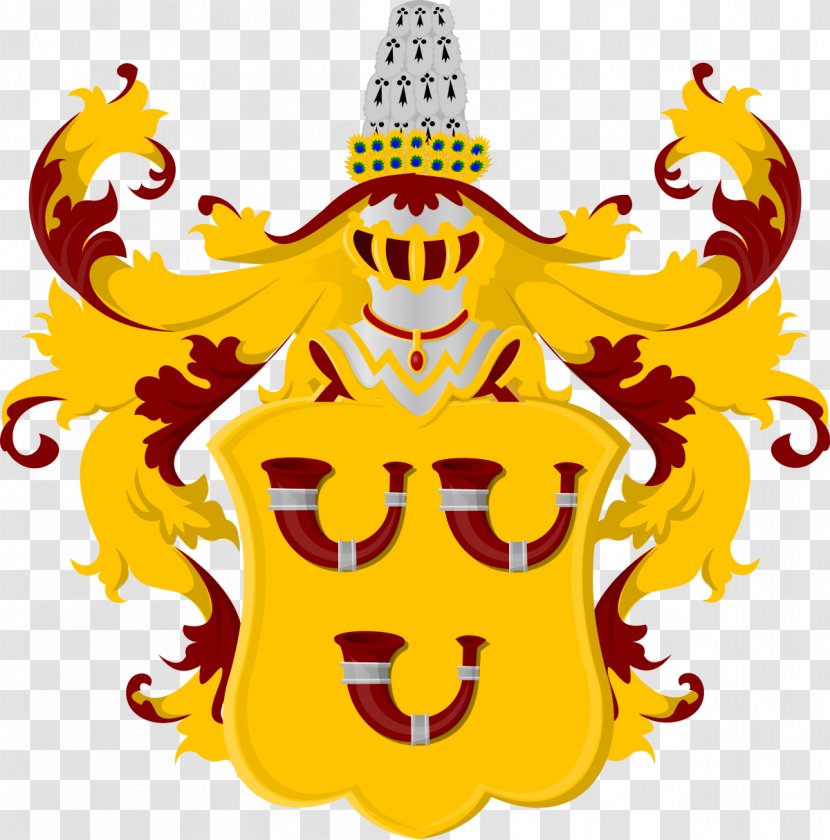 House Of Hornes Egmond Family Coat Arms 5 June Crest - Sophia Dorothea Hanover - Lamoral Count Egmont Transparent PNG