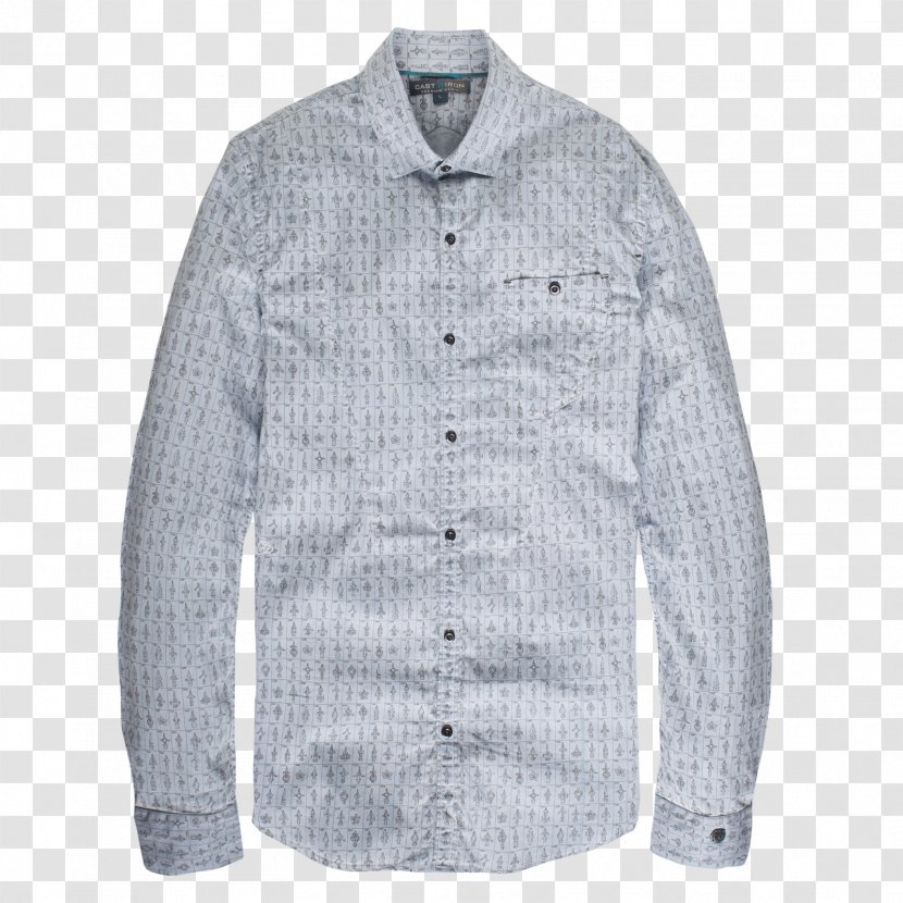 Sleeve Jacket Outerwear Button Collar - Grey Transparent PNG