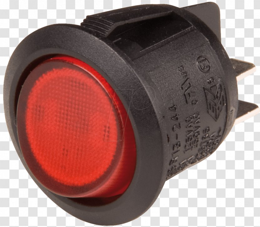 Red RT Black Einschalter Color - Rocker Switch Transparent PNG