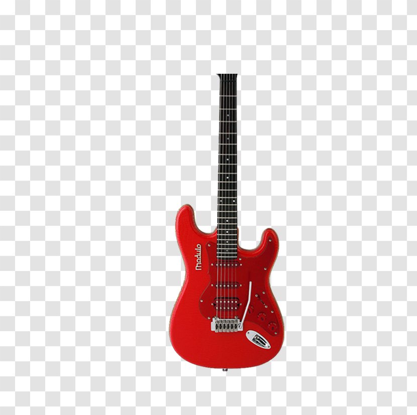 Fender Stratocaster Precision Bass Telecaster Musical Instruments Corporation Squier - String Instrument - Red Guitar Transparent PNG