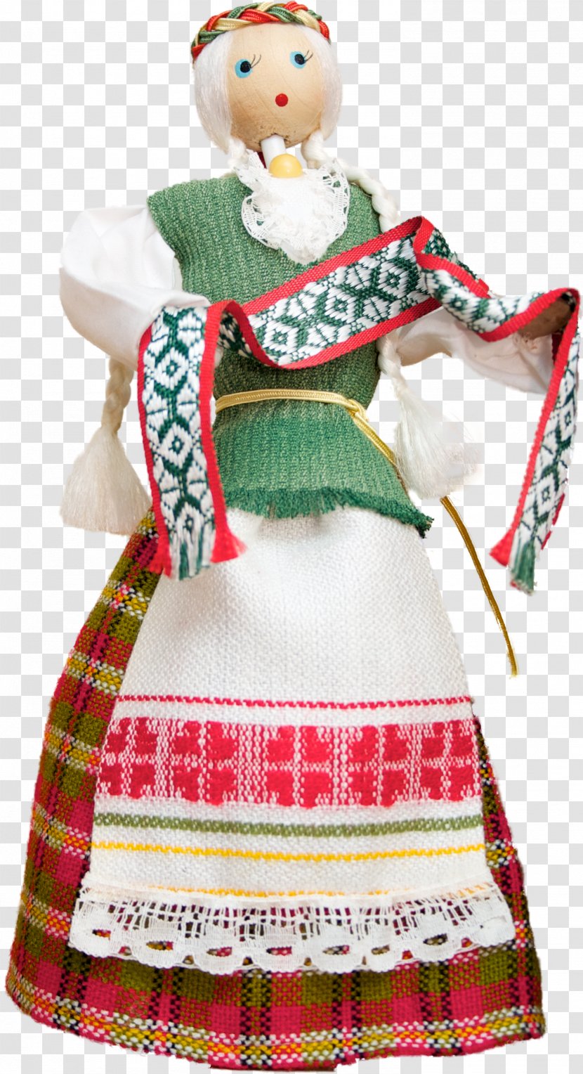 Lithuania Peg Wooden Doll Folk Costume Clothing - Dollhouse - Traditional Transparent PNG