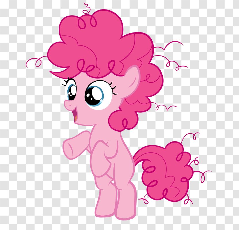 Pinkie Pie Applejack Pony Filly - Flower - Frame Transparent PNG