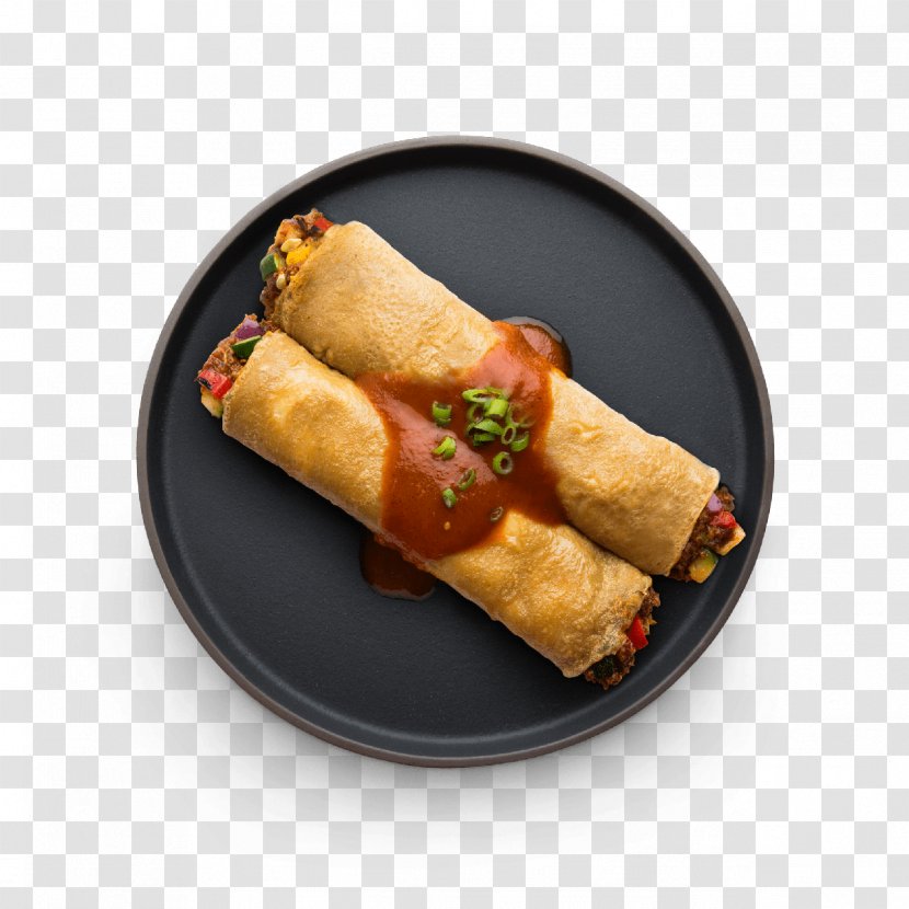 Enchilada Vegetarian Cuisine Taquito Beef Spring Roll - Chimichurri - Enchiladas Button Transparent PNG