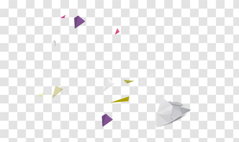 Graphic Design - Material - Floating Broken Triangle Transparent PNG