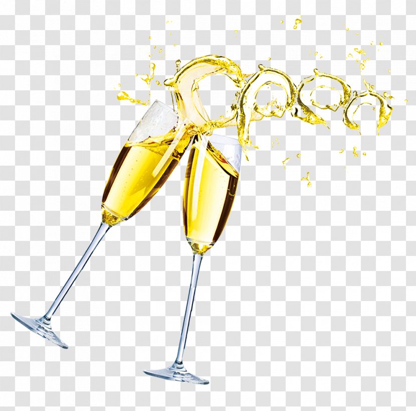 Champagne Glass Wine - Table Transparent PNG