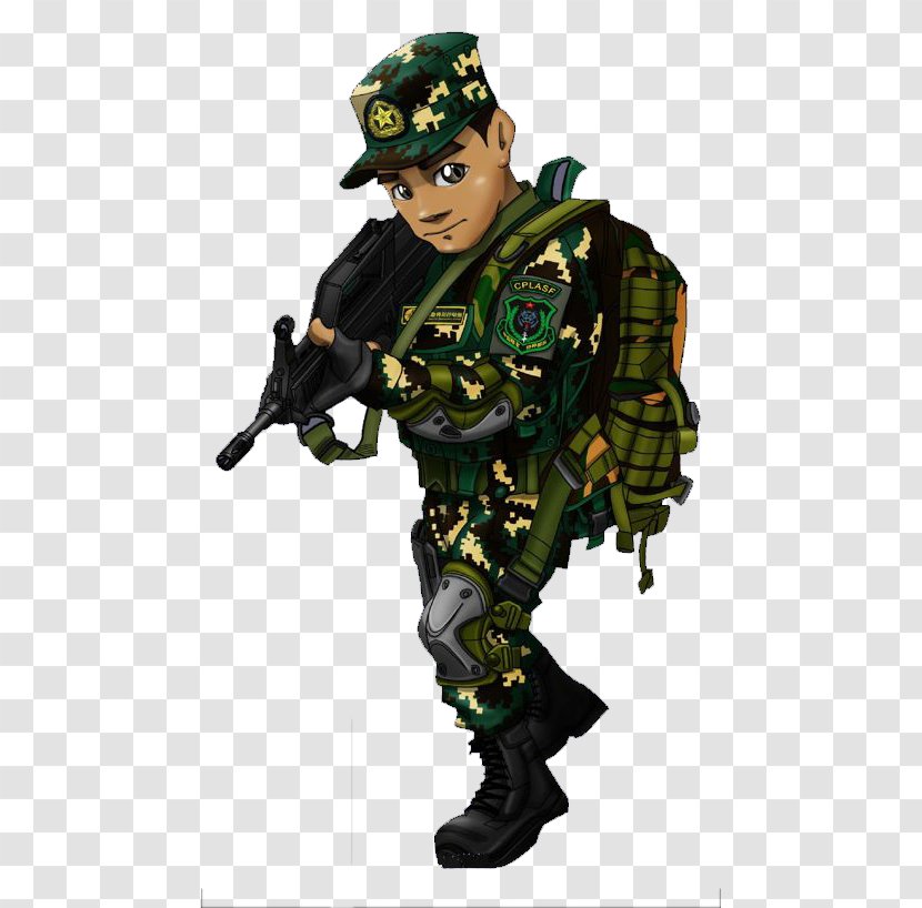 U6211u662fu7279u79cdu5175 Soldier Avatar - Special Forces - Machine Gun Male Soldiers Backpack Creative Task Transparent PNG