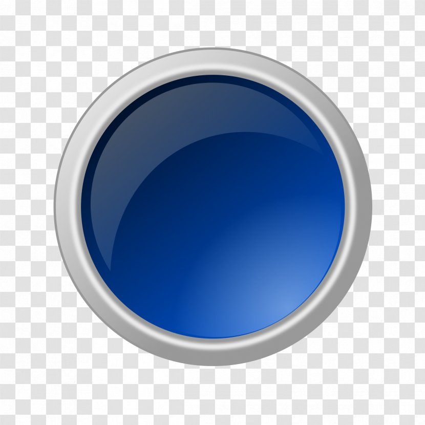 Cobalt Blue Electric Circle Microsoft Azure - Button Transparent PNG