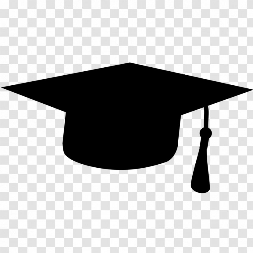 Graduation Ceremony Square Academic Cap Clip Art Dress Hat - Black Transparent PNG