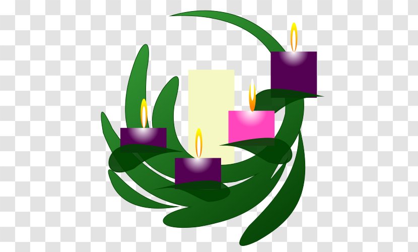 Clip Art Advent Wreath Candle - Church Flags Transparent PNG