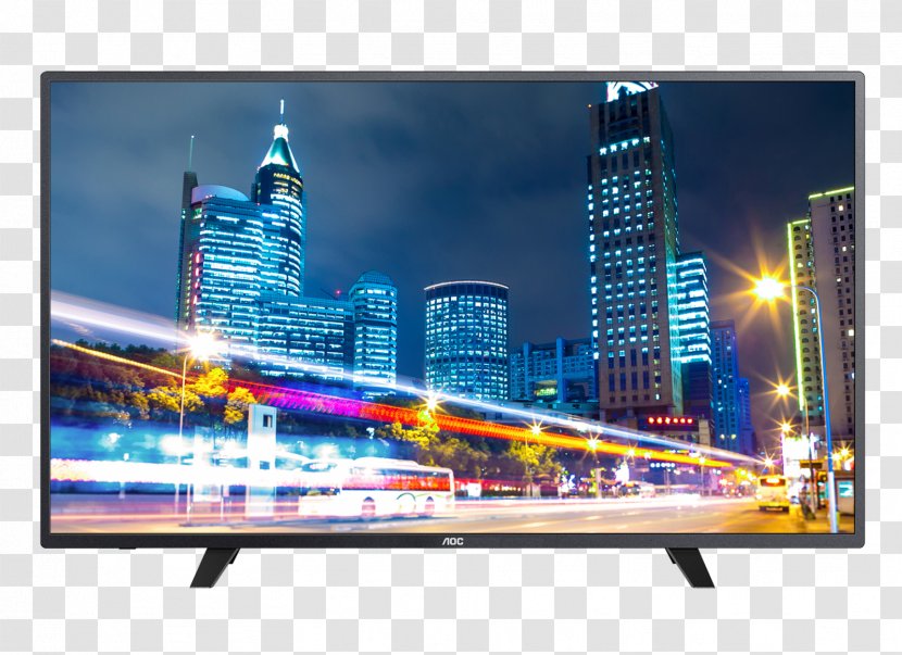 AOC International LED-backlit LCD Smart TV Television Set - Highdefinition Video - Contrast Box Transparent PNG