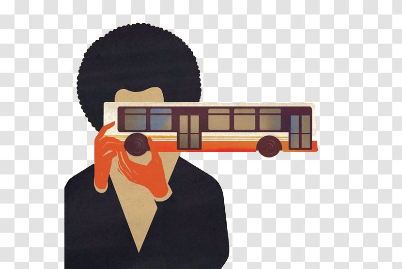 Helsinki Bus Creativity Illustration - Artistic Inspiration - Camera Transparent PNG