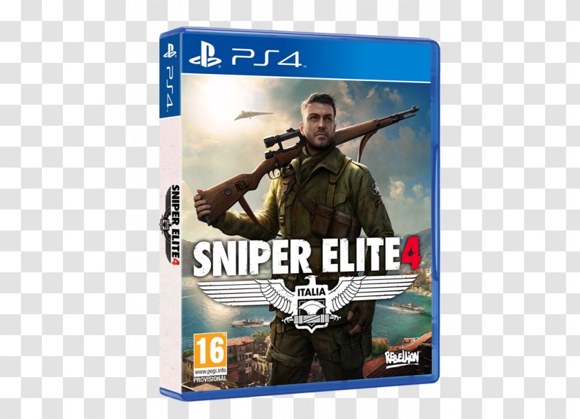 Sniper Elite 4 III PlayStation Video Game - Military Transparent PNG