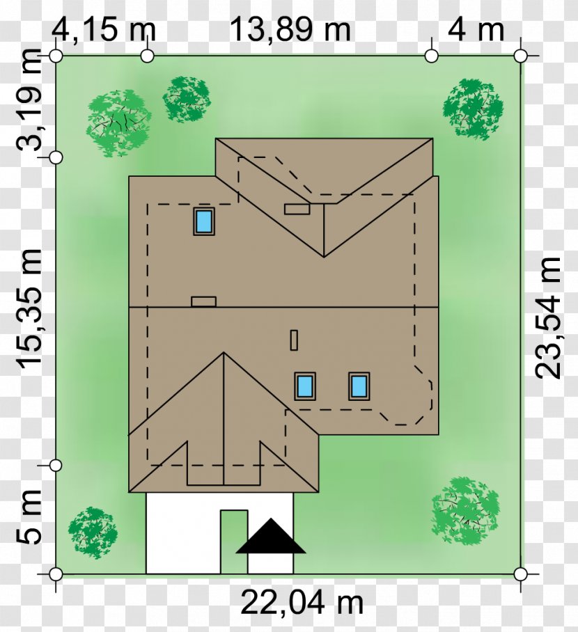 House Building Attic Storey Floor Plan - Land Lot Transparent PNG