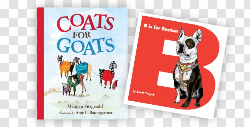 Coats For Goats B Is Boston Terrier Book Cover Design Transparent PNG