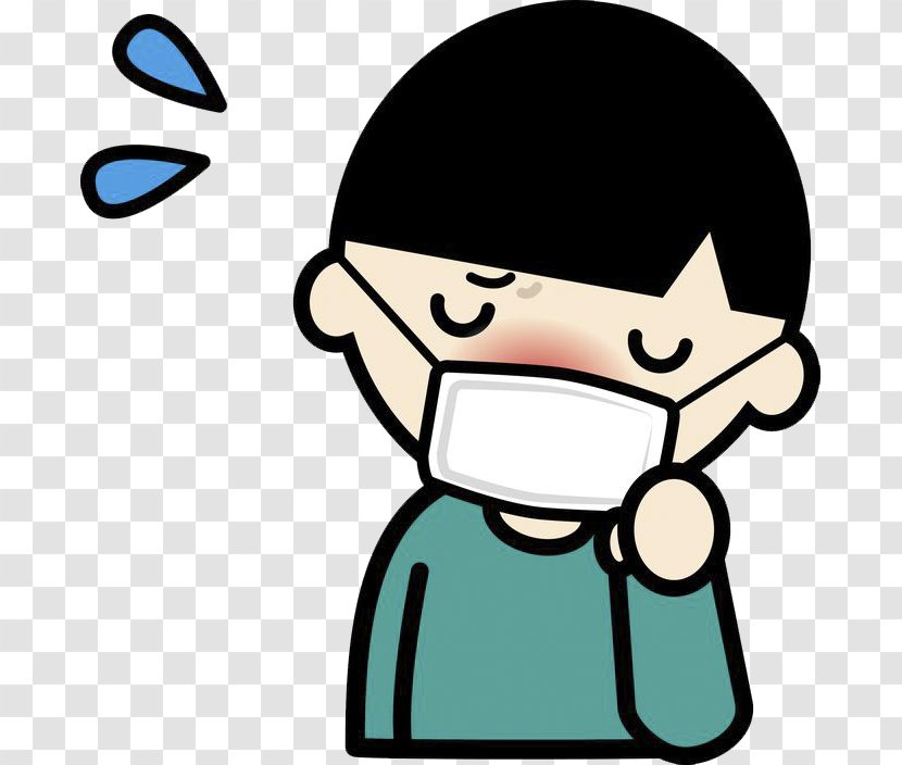 Disease Rhinorrhea Common Cold Nose - Cartoon - Sickness Wearing A Mask Runny Transparent PNG