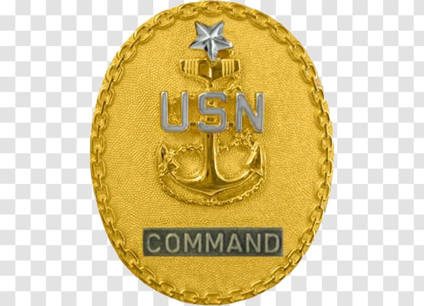 Senior Chief Petty Officer Command Master United States Navy Enlisted Advisor - Brass - Of The Boat Transparent PNG