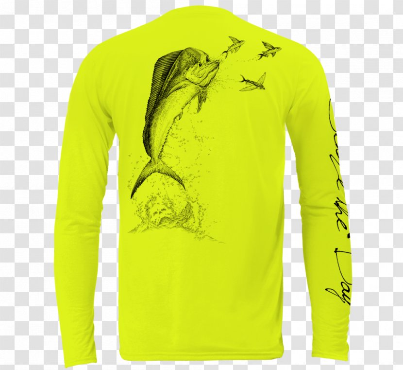 Long-sleeved T-shirt Sunscreen Sun Protective Clothing - Gift - Mahi-mahi Transparent PNG