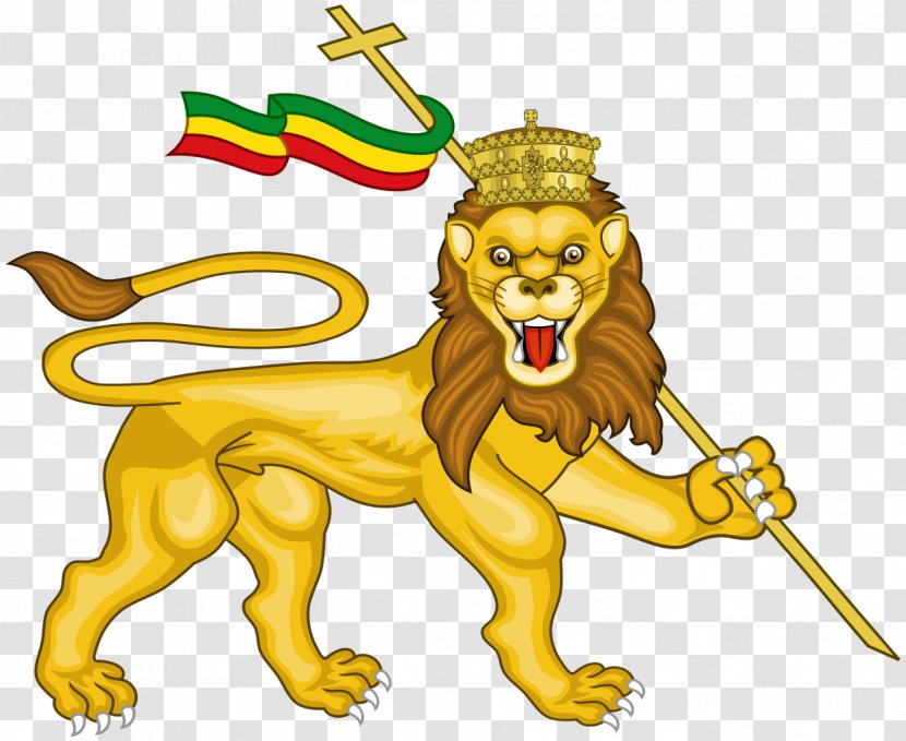 Ethiopian Empire Kingdom Of Judah Transitional Government Ethiopia Lion - Carnivoran Transparent PNG