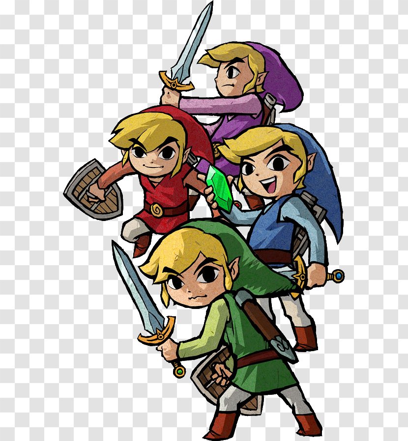 The Legend Of Zelda: A Link To Past And Four Swords Adventures Majora's Mask Minish Cap - Fictional Character - Nintendo Transparent PNG