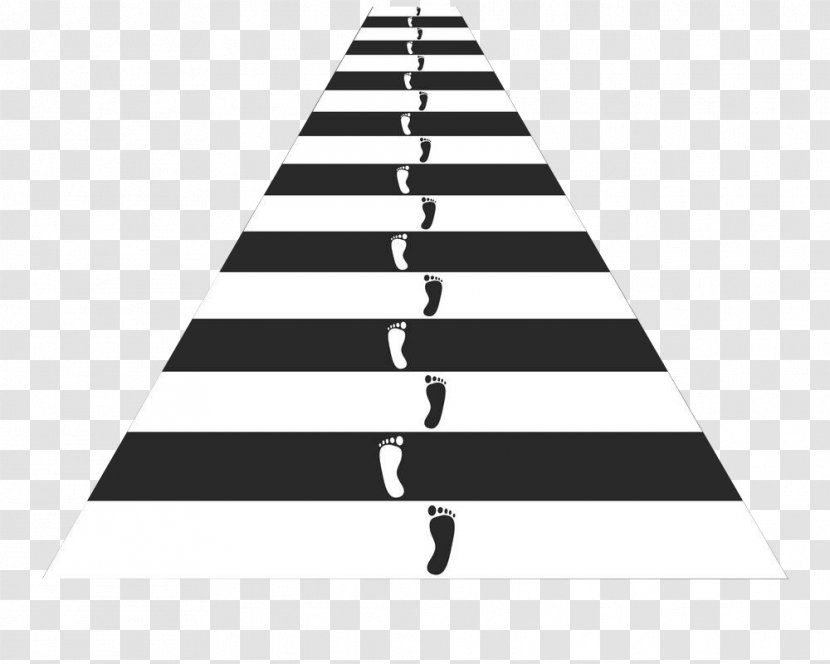 Pedestrian Crossing Zebra - Highway - The Footprints On Crosswalk Transparent PNG