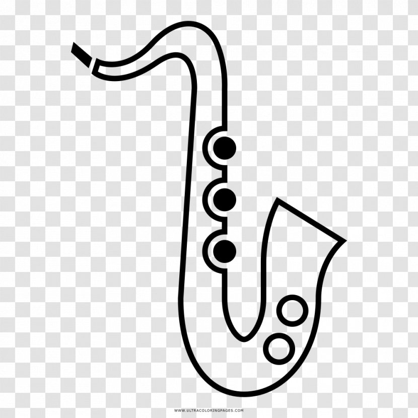 Drawing Saxophone Black And White Painting - Frame Transparent PNG