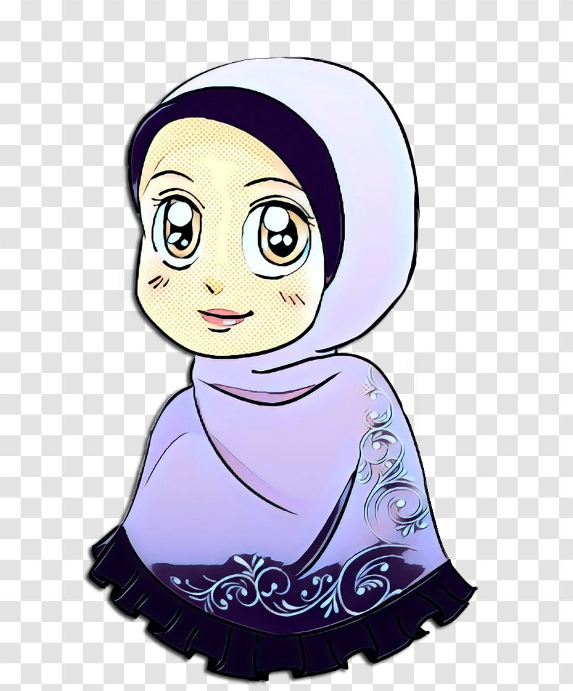 Hijab Cartoon - Cheek Child Transparent PNG