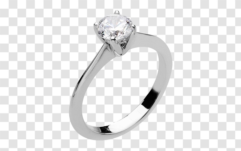 Platinum Jewellery Wedding Ring Diamond - Rings Transparent PNG