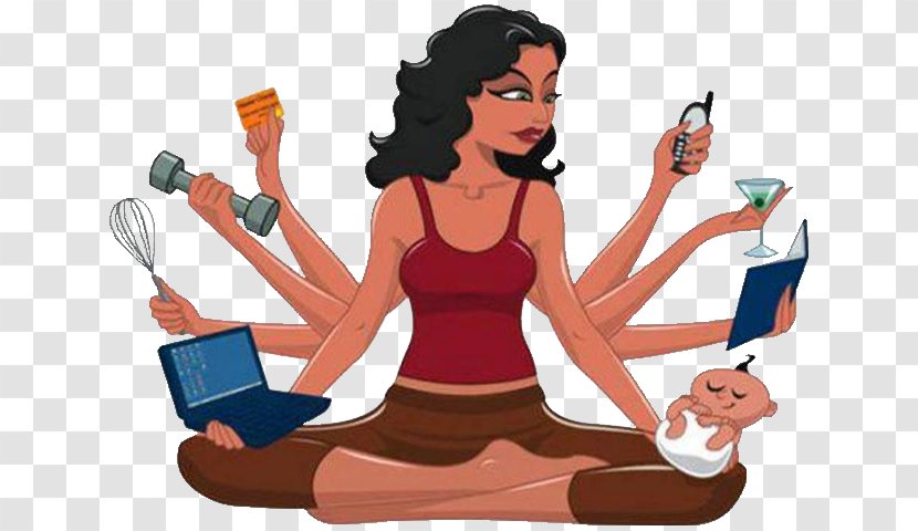 Mother Working Parent Single Work–life Balance Housewife - Cartoon - Woman Transparent PNG